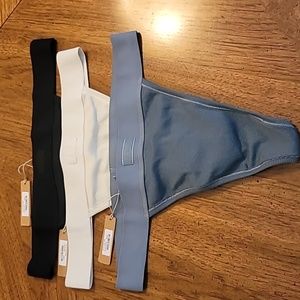 NWT - 3 high cut Skims thongs